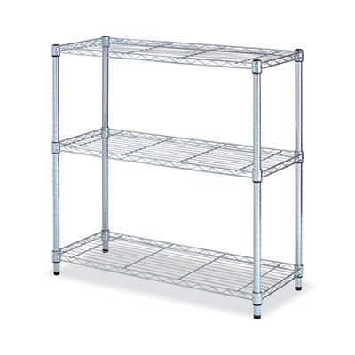 Starter Unit Wire Shelving: 250 lb Shelf Capacity, 3 Shelves
